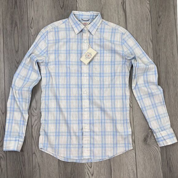 Faherty Other - Faherty Men Size XS Blue The Movement Plaid Slim Fit Button Down Cotton Shirt